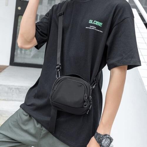 Men Mini Bags Shoulder Cross body Daily Need Quality Messenger Mini Bag Strong Designer Modern Solid Color Durable Minimalism