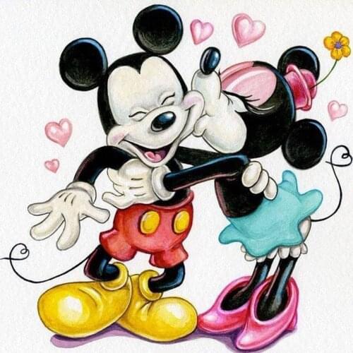 Full Square/Round Drill 5D DIY Diamond Painting Disney Mickey Mouse Cross Stitch Kits Mosaic Embroidery Home Decor Gift