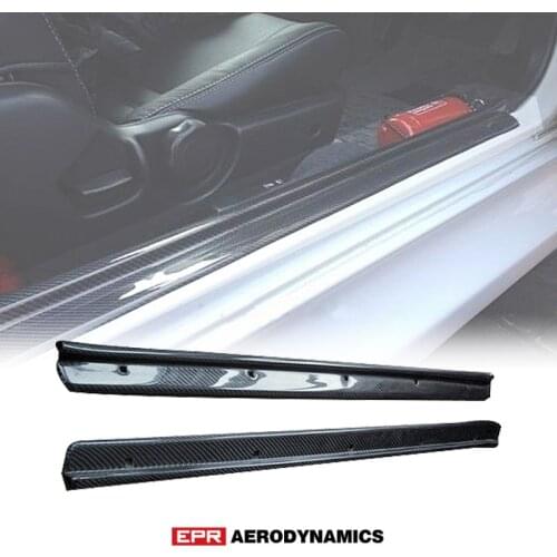 OE Style Carbon Fiber Glossy Finished For Nissan R32 Skyline GTR GTS Door Sill/Plate Car accessories Exterior kit