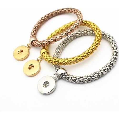 Mix3pcs/lot snap Bracelets Bangles for 18mm Buttons Snap bracelet Jewelry accessories