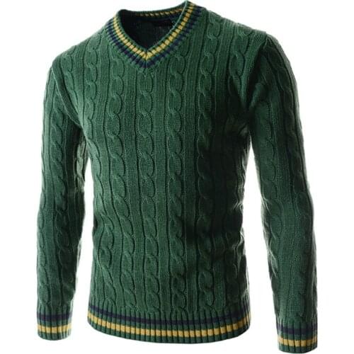 Wholesale Brand Mans Sweater Coat Casual Fashion Sweatercoats Slim Fit Man Sweaters Knitted Wool Pullovers Sweaters Mens A394