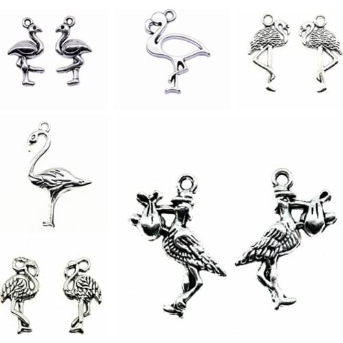 Sejuani diy charms for jewelry making kit pendant for bracelet jewelry accessories Flamingos Charms