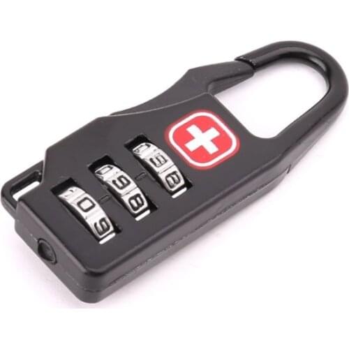 Swiss Cross Symbol Combination Safe Code Mini Padlock Luggage Travel Number Lock E56D