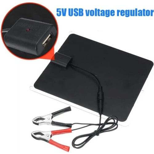 6W 12V/5V Solar Panel Solar Charger for Mobile Phone/ 12V Car Boat Battery Charger