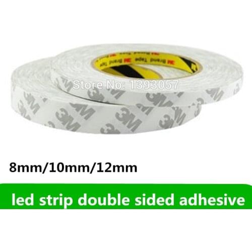 Led strip double sided adhesive, led strip tape for 3528 5050 5630 5730 , width 8mm 10mm 12mm. 50meters/roll .free shipping