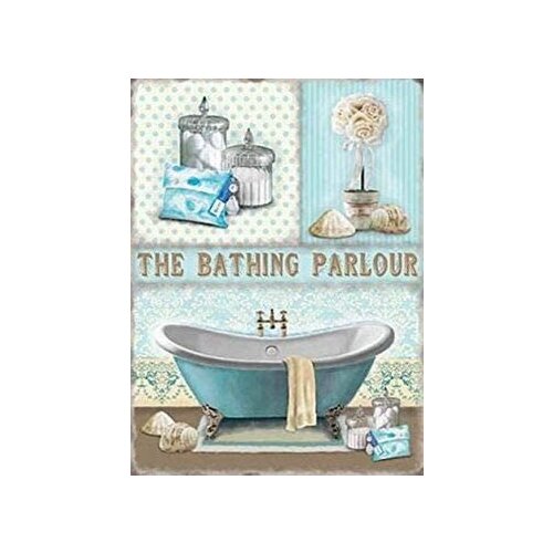 Ufcell Retro Tin Sign 8x12 Design of Bathroom Small Wall Decor Home Decor Bar Pub Sign