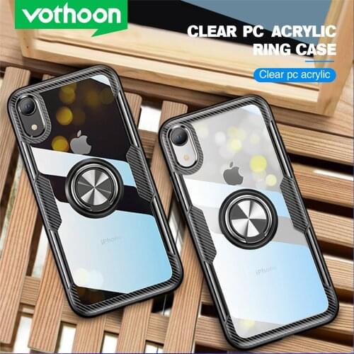 Vothoon Magnetic Ring Silicon Phone Case For iphone 12 Pro Max 12 Mini 11 Pro XS Max Back Cover Case