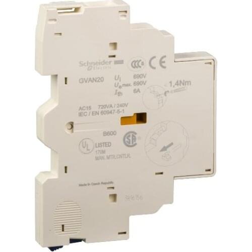 GV-AN20 GVAN20 TeSys GV2 & GV3 - auxiliary contact block - 2 NO