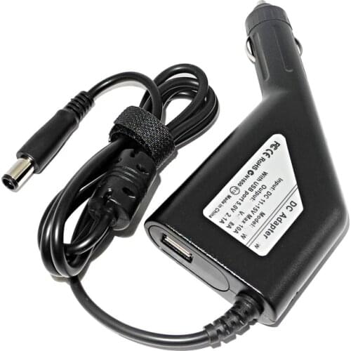 19.5V 3.34A 65W Laptop Car DC Adapter Charger for Dell Inspiron N5050 N7110 N7010 Latitude D400 D410 D420 D430 D500 D505 D510