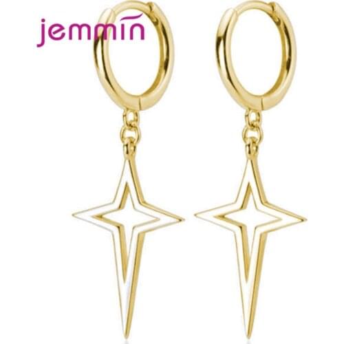 Cute Star Statement Drop Earrings For Women 2020 Trendy 925 Sterling Silver Designer Earrings Fashion Jewelry Wholesale