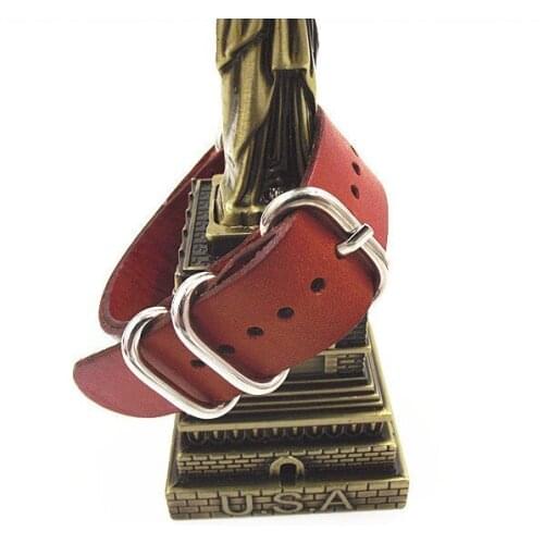 Zulu strap New arrived - 1PCS High quality 20MM Nato strap genuine leather Watch band NATO straps watch strap