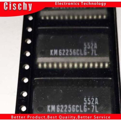 10pcs/lot KM62256CLG-7 KM62256CL6-7 SOP28 32Kx8 bit Low CMOS Static RAM