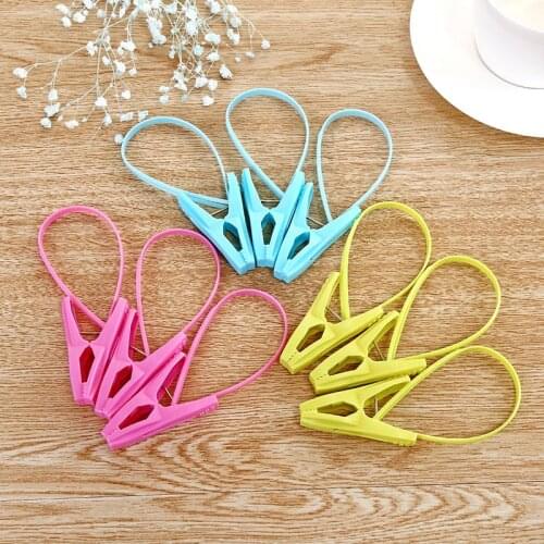 12pcs Plastic Clothespins Portable Hook Laundry Clips Bra Socks Hanger Anti Wind NW