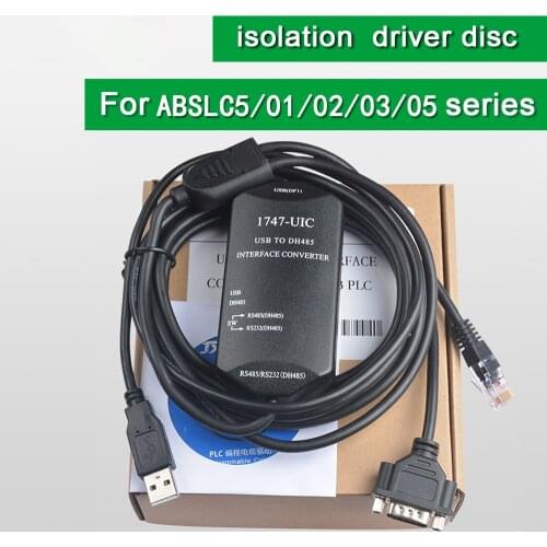 1747-UIC USB Programming cable 1747 UIC for Allen Bradley USB to DH485-USB to for SLC5/01/02/03/05 series PLC programming cable