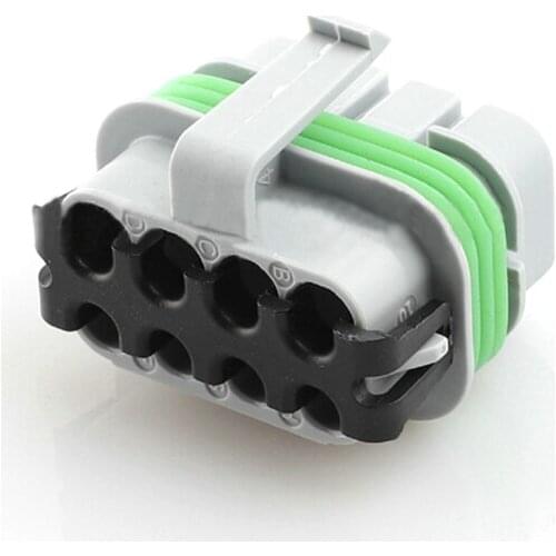 2/5/10/20/50/100sets 8pin delphi auto plastic housing plug electric wiring harness cable waterproof connector