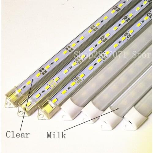 2pcs 5pcs 10pcs 50cm DC12V SMD 5630/5730 LED Rigid LED Strip Bar Light+pc cover LED Bar Light tube (warm white / cool white)