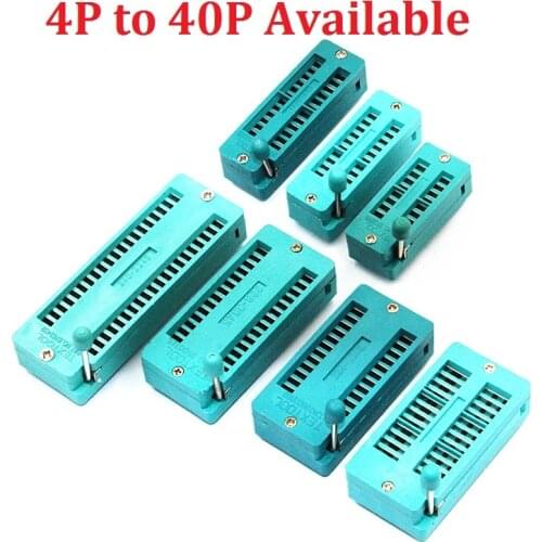 2PCS zif socket ic socket 14PIN Test Universal zif sockets 14P DIP 16Pin/18Pin/20Pin/24Pin/28Pin/32Pin/40Pin 16P/18P/20/24P/28P