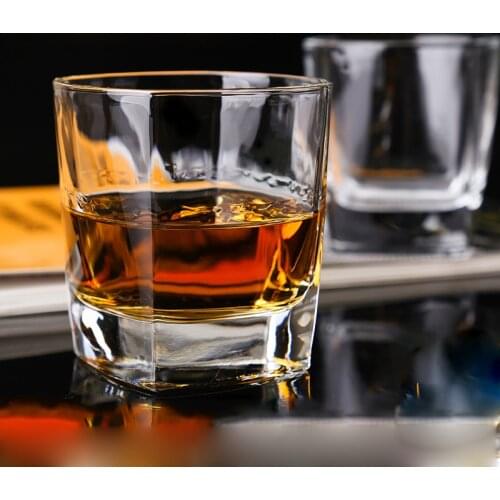 6 Pcs/lot classical transparent fashion whiskey wine glass party pub wine drinking glass cups 200902-03