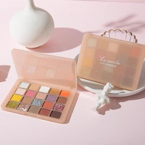 Brand 20 Colors Women Shell Golden Glitter Makeup Eyeshadow In One Palette Include Matte Pearl Natural Shimmer Glitter Shadow