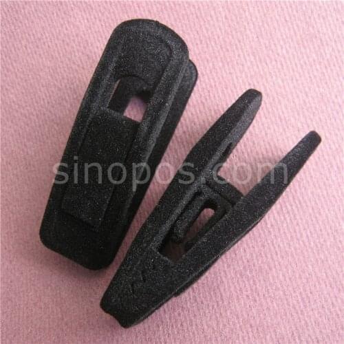 Black Velvet Hanger Clips, plastic removable flocked clips windproof clothespins, non slip no mark pant skirt hanger coordinate