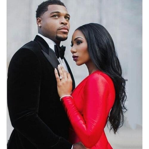 Black Smoking Jacket Man Wedding Suits Groomsmen Tuxedo Best Man Blazers 2Piece Terno Masculino Formal Costume Homme Mariage