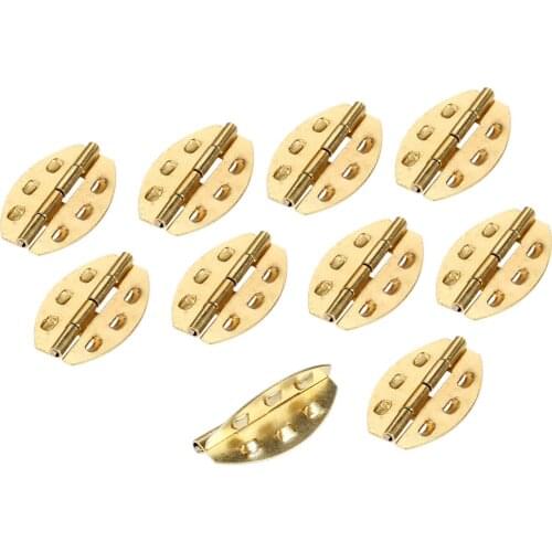 50Pcs 25*17mm Metal Wardrobe Cabinet Door Furniture Hinges Parliament Decorative Butt Hinges Jewelry Chest Gift Wooden Box Hinge