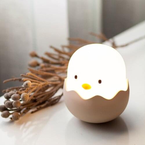 Stepless Dimmable Childrens Night Light Soft Silicone USB Rechargeable Touch Switch Home Decoration Cute Bedroom Night Lamp