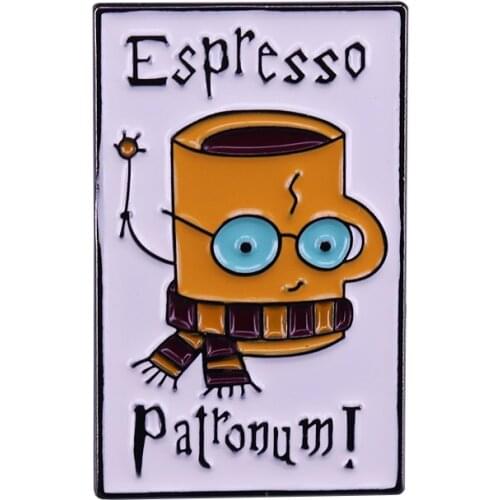 Espresso Patronum! Adorable Mug Brooch Perfect for coffee lovers! Make your mornings magical