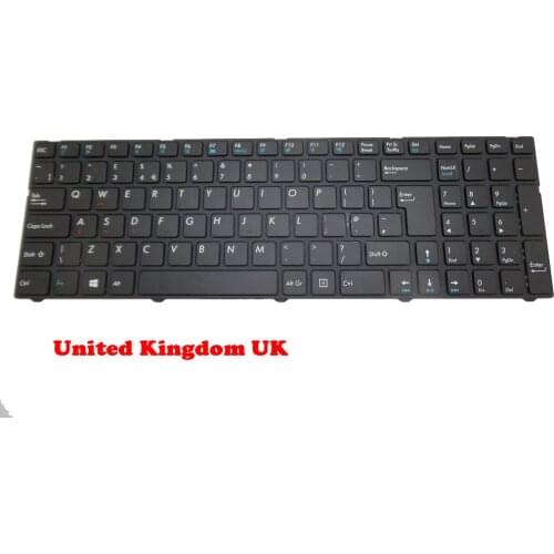 Laptop Keyboard For Pegatron C15 V150062AK6 0KN0-CN1FR41 0KN0-CN1UK41 France FR/United Kingdom UK NEW With Black Frame