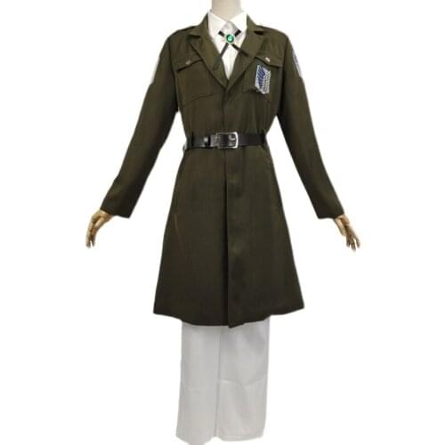 2021 Attack on Titan Fourth Season 4 Investigation Corps Full set of cosplay uniforms Army green coat