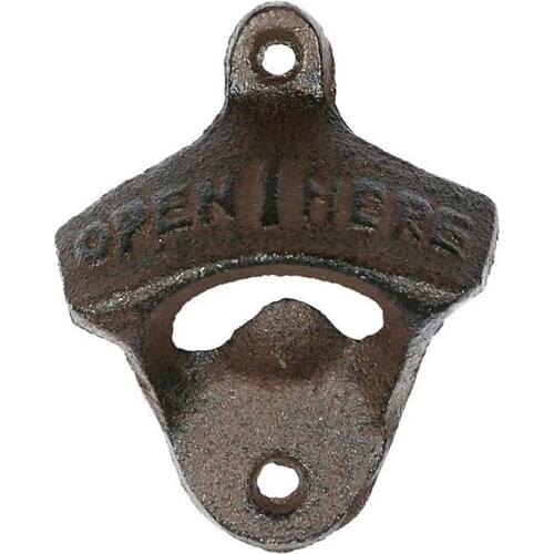 Creativity Iron Craft Bottle Opener Kitchen Supplies Openers Multifunction Beer Soda Corkscrew Wall Mounted Bottles-cap Opener