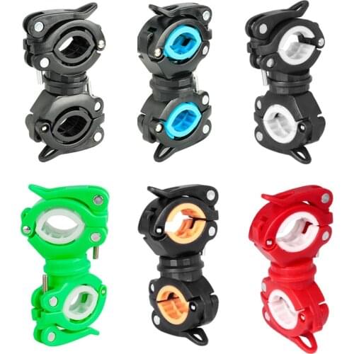 Deemount Bicycle Light Bracket Bike Lamp Holder LED Torch Headlight Pump Stand Quick Release Mount 360 Degree Rotatable HLD-211