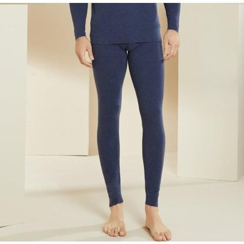SHUCHAN Men Long Johns Leggings Underwear Wool Cotton Regenerated Cellulose Keep Warm Mens Leggings Tight Men’s Leggings