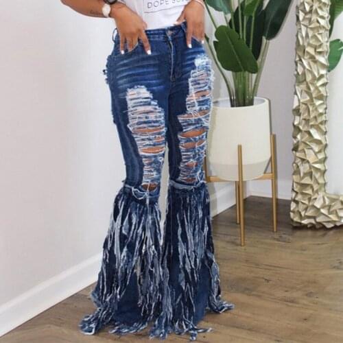 LLYGE Womens Ripped Jeans