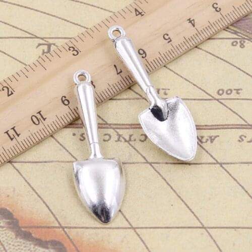 5pcs Charms Shovel Spade Trowel Gardening 51x16mm Tibetan Silver Color Pendants Antique Jewelry Making DIY Handmade Craft