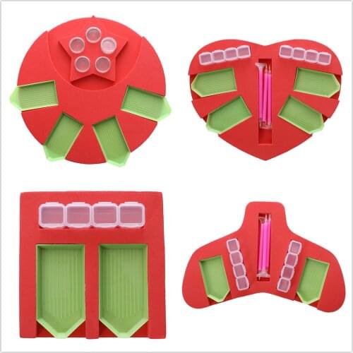Diamond Painting Art Tray Drill Organizer Tool Holder Silicone Plate for Rhinestone Beads Diamond Painting