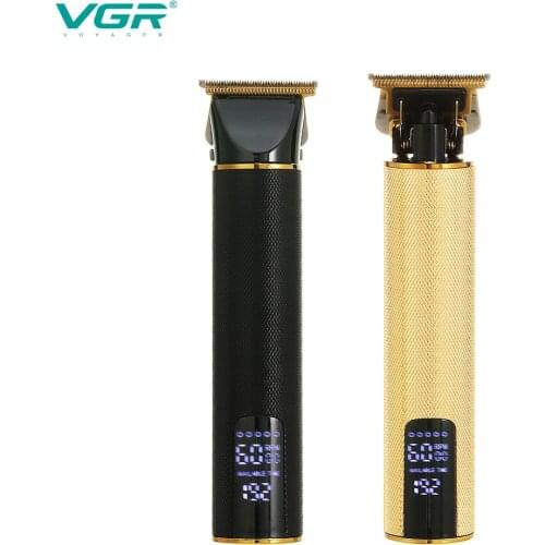 VGR 266 Hair Clipper Professional New Personal Care USB Trimmer Barber LCD Electric T9 Shaver Rechargeable Metal VGR V266