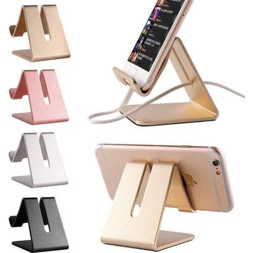 Metal Phone Holder Moblie Phone Support Universal Travel For IPhone Xiaomi Samsung Huawei Tablet Holder Desk Phone Holder Stand