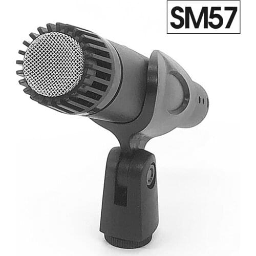 2021 New SM57 Mini Microphone Stereo Studio Mic KTV Karaoke Wired Handheld Mic Universal For Cell Phone PC Voice Recording
