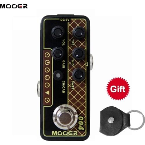 MOOER MICRO PREAMP Series004 Day Tripper 60s UK Twang Digital Preamp Preamplifier Guitar Effect Pedal True Bypass with 3-bandEQ
