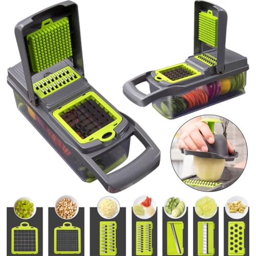Vegetable Cutter Upgrade Kitchen Accessories Multifunction Kitchen Gadgets Garlic Press Steel Blade Potato Peeler Carrot Grater
