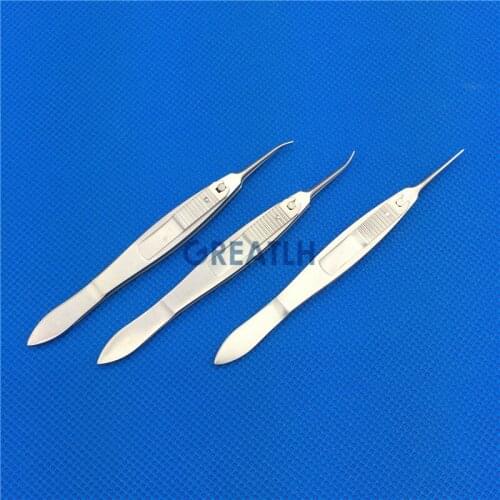 Stern-Castroviejo Fixation Ophthalmic tweezers Surgical Forceps Clamp Clip veterinary Ophthalmic