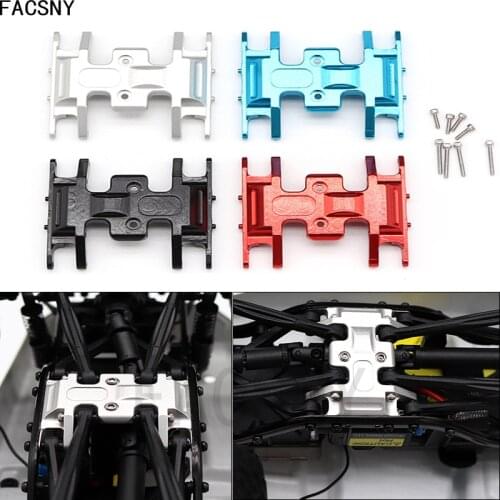 Aluminum Alloy Middle Gearbox Chassis Plate Transmission Box Skid Plate for 1/24 Axial SCX24 90081 RC Car Upgrade Parts