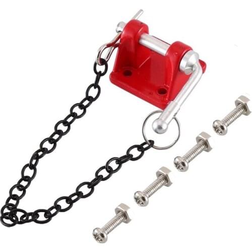 RC Car Metal Tow Shackle Trailer Hook for 1/10 RC Crawler Axial SCX10 90046 Traxxas TRX4 TAMIYA CC01 D90 D110 Truck Model Parts