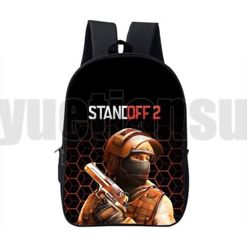 16 Inch Mochila Standoff 2 Backpacks Anime 3D Print Shooting Game Bag Children Canvas Double Zipper Cartoon School Backpack Men