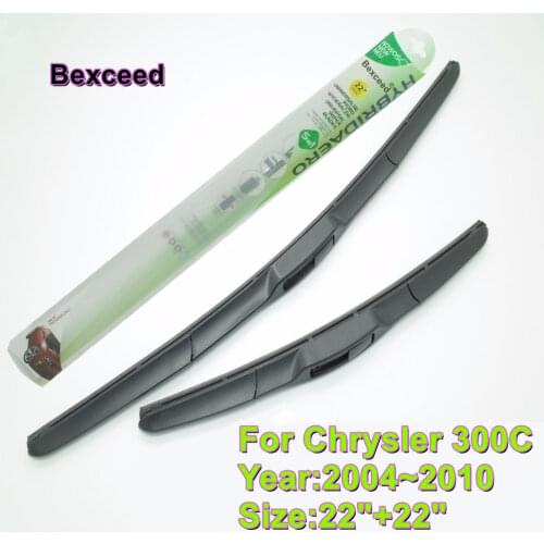 Hybrid Wiper Blade for CHRYSLER 300C 22"+21" High Quality Bexceed Car Windshield Windscreen 2004 2005 20006 2007 2008 2009 2010