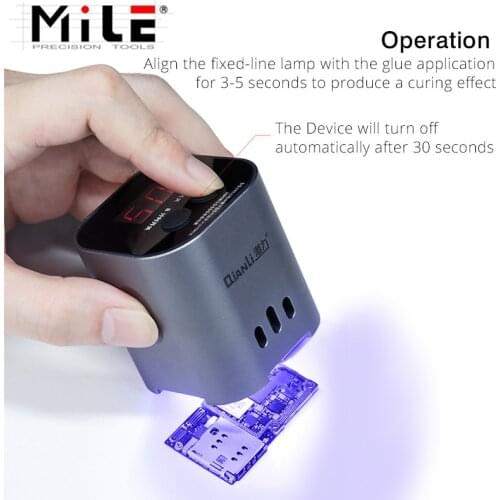 Qianli Intelligent UV Curing Lamp LED 3S Fast Adhesive Green Oil Purple Light Phone Motherboard Repair Lamp iUV