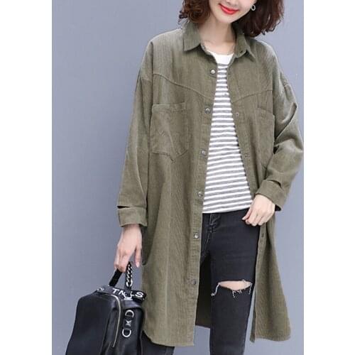 Trench Coat For Women 2019 Fall Autumn Korean Oversized Loose Windbreaker Outwear Female Drop Shoulder Winter Clothes Women