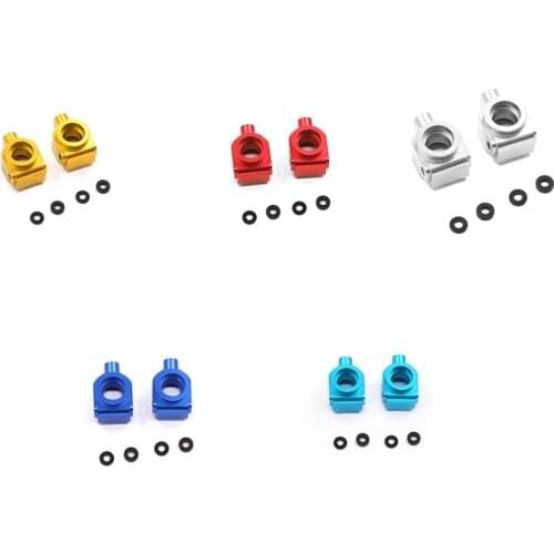 2Pcs Aluminum Alloy Rear Wheel Axle Carrier Rear Axle Seat for Wltoys 104001 1/10 RC Car Upgrade Accessories