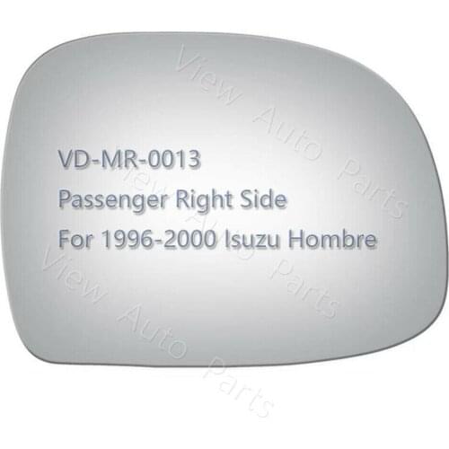 Mirror Glass for 96-20 Isuzu Hombre Pickup Truck Passenger Right Side